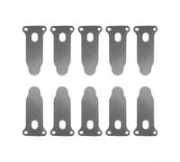 Lot de 10 plaques de valve de compresseur d'air silencieuses sans huile pour kit de réparation de machine à piston de type A-I Métal argenté (F)