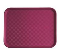 Lot de 10 Plateaux Cafet Fushia en polypropylène alimentaire G