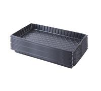 Lot de 10 Plateaux de Semis Réutilisable, Planche Semis, Plateau Semis Potager Cellule, Mini Serre pour Semis, Plateau de Semis pour Terrasse et Intérieur, Fleurs Germination Hydroponique, avec Trou