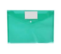 Lot de 10 pochettes A4 en plastique PP pour archives de données, factures, documents (vert)