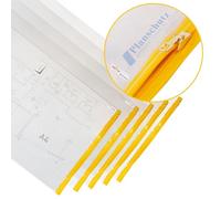 Lot de 10 pochettes de protection format A0, DIN A1, DIN A2, DIN A3, DIN A4 et dimensions spéciales telles que 700 x 1200 mm, 900 x 1400 mm, 1000 x 1350 mm(230 x 320 mm, format A4)