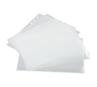 Lot de 10 pochettes en plastique pour cartes à collectionner A5 - Perforées pour classeurs standard - Format A5-1