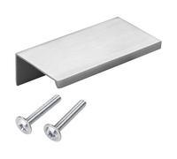 Lot de 10 poignées de profil de meuble en aluminium SEARL 70 mm Aspect Acier Inox Poignée profilée Poignée de tiroir de SO-TECH®