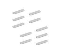 Emuca - Poignée pour meuble Setubal, entraxe 64 mm, L104 mm, Aluminium, Anodisé mat, 10 ut.
