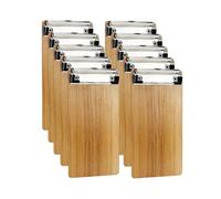 (Lot de 10) Porte-Blocs A6, Porte-Blocs en Bois avec Pince,Planchettes à Pince Avec Clip et Trou de Suspension