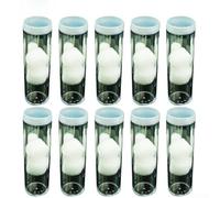 Lot de 10 porte-pièces en plastique transparent - Tubes de rangement pour pièces de monnaie de 27 mm et 30 mm pour rangement numismatique, étuis de protection et fournitures de collection de pièces de