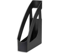 Lot de 10 Porte-revues RE-SOLUTION en PP recy im: L7,5 x H31,1 x P24,6 cm. Coloris noir G