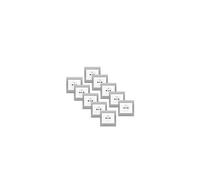 Lot de 10 Prise 2P+T Blanc Delta Iris + Plaque basic Silver-SIEMENS