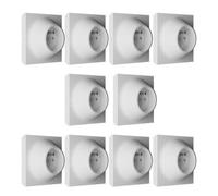 Lot De 10 Prises 2 P+t Blanche Neo Evo Fontini