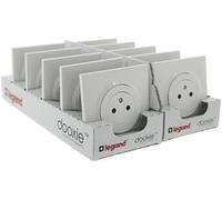 - Lot de 10 prises 2P+T 16A - Dooxie - blanc