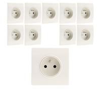 Lot de 10 prises 2P+T 16A encastrables Diwone - Zenitech