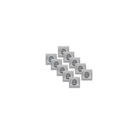 Lot de 10 Prises 2P+T Silver Delta Iris + Plaques basic Silver-Siemens Ingenuity for Life