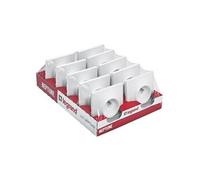 Lot de 10 prises avec terre Neptune, blanc, LEGRAND