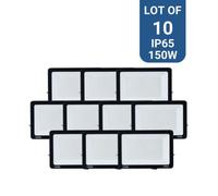 Lot de 10 projecteurs LED extérieur - 150W - 95lm/W - IP65