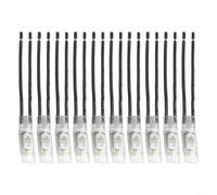 Lot de 10 protecteurs thermiques de moteur de type normalement fermé KSD9700 Series pour une utilisation dans les luminaires et les ballasts (17AM032-125C)