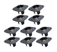 Lot de 10 protections d'arroseur de pelouse pour système d'irrigation de jardin (noir)