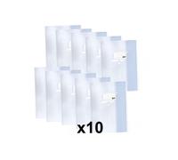 Lot De 10 Protège-Cahiers 24 X 32 Cm Grand Cahier Plastique Transparent Apli