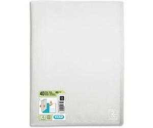 Lot de 10 Protège-documents 2nd LIFE en polypropylène translucide. 40 pochettes, 80 vues. Incolore G