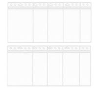 Lot de 10 protège-feuilles A4, pochettes en plastique transparent, en PVC rigide, chargement par le haut, pochette étanche pour documents, 21,1 x 29,7 cm, support mural pour certificats, photos