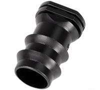 Lot de 10 raccords cannelés en plastique noir de 25 mm pour tuyau d'arrosage et arroseurs de pelouse