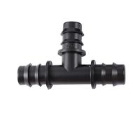 Lot de 10 raccords cannelés en T de 13 mm for système d'arrosage et d'irrigation de jardin, tuyau de 16 mm, 1/2"