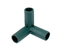 Lot de 10 raccords coudés en PVC 3 voies 16 mm pour serre, cadre de meubles, raccord de tente