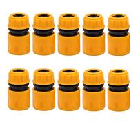 Lot de 10 raccords de tuyau en plastique 1/2" - Raccord rapide à air comprimé - Adaptateur pour tuyau d'arrosage pour tuyau de raccordement d'outils de jardin