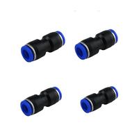 Lot de 10 raccords pneumatiques rapides for pulvérisateur d'eau de jardin, système de brumisation, tuyau d'irrigation 6 mm/8 mm/10 mm/12 mm(Straight Union,6mm)