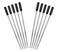 Lot de 10 recharges d'encre noire de 11,4 cm pour stylos à bille Twist, pointe moyenne de 1 mm, compatible avec Cross 8513