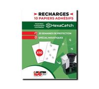 Lot de 10 recharges Hexacatch - MASTER TRAP BY FAVEX - Anti-moustique, limite la reproduction des moustiques, 10 papiers adhésifs