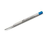 Lot De 10 Recharges Stylo Bille - Faber-Castell - Pointe Moyenne - Grande Contenance - Bleu