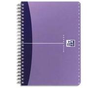 Lot de 10 Répertoire spirales couverture PP, Format 11 x 17 cm, 180 pages, réglure ligné 6mm - gamme OXFORD OFFICE G