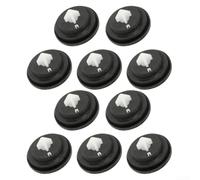 Lot de 10 rondelles à membrane en caoutchouc pour robinets de remplissage Siamp et robinets à boisseau sphérique, joints de rechange noirs pour réservoir de chasse d'eau, 27 mm de diamètre par 15 mm