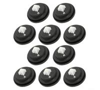 Lot de 10 rondelles de rechange pour valve d'admission Siamp - 27 x 15 mm - Noir