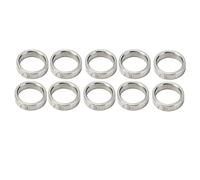 Lot de 10 Rondelles D'espacement en Acier Inoxydable Diamètre Intérieur 12 Mm Diamètre Extérieur 15 Mm Ensemble D'assortiment de Rondelles de Quincaillerie(3515-0015-0040)