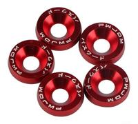 Lot de 10 rondelles d'étanchéité résistantes à la rouille pour boulons M6 | Revêtement coloré résistant aux UV, noyau en fer, assorti à la peinture du véhicule, empêche la décoloration