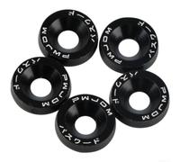 Lot de 10 rondelles d'étanchéité résistantes à la rouille pour boulons M6 | Revêtement coloré résistant aux UV, noyau en fer, assorti à la peinture du véhicule, empêche la décoloration