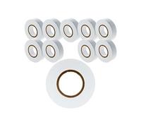 - Lot de 10 rouleaux adhésifs 19mm x 20m - Blanc