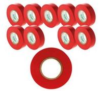 Lot de 10 rouleaux adhésifs 19mm x 20m Rouge G