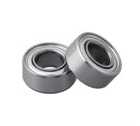 Lot de 10 roulements de fraise montés sur le dessus avec vis et clé hexagonale, guide de roulement à billes en acier pour réparation, 9,52 mm DE DE X 4,96 mm ID, pièces de rechange de précision à haut