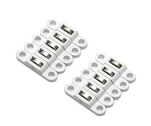 Lot de 10 roulettes en plastique pour meubles, porte, fenêtre, porte coulissante, poulie, poulie de roulement, douche