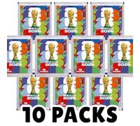 Lot de 10 sachets d'autocollants Coupe du monde 2026 - 70 autocollants - Scellés originaux pour collectionneurs et fans de football + protection d'expédition HeartGlobal