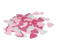 Lot de 10 sachets de confettis 15 g/sac de 35 mm en forme de cœur - Décorations de fête prénatale, mariage, anniversaire, décoration d'intérieur (ColorA)