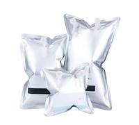 Lot de 10 sachets d'échantillonnage de gaz en aluminium - Sacs d'échantillonnage d'Gases étanches à la lumière for la collecte et le stockage de gaz - 0,5 à 15 L(3LDouble Valves)