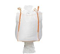 Lot de 10 sacs | Big Bag avec Goulotte de Vidange et Jupe de Fermeture 1500 KG Sac Gravat 90x90x110cm | GRVS |