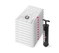 Lot de 10 sacs de rangement sous vide L AspiSpace + pompe manuelle