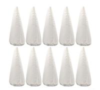 Lot de 10 sacs filtrants de rechange pour Pool Blaster pour aspirateurs IVAC 350, JPV300, CENTENNIAL, ECLIPSE & HYDRO 500, fibre mélangée réutilisable avec double couture, blanc
