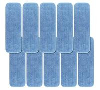 Lot de 10 serpillères de Rechange pour Balai Rubbermaid Commercial de 45,7 cm et 43,2 cm - Nettoyage Commercial Humide et Sec - Recharges réutilisables pour Tout système Plat de 43,2 cm et 45,7 cm