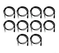 Lot de 10 sondes de capteur de température étanches 10 K B3950 avec câble flexible en TPE pour réfrigérateurs, congélateurs et appareils de chauffage, couleur noire (1M-XH2.54)