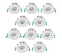 Lot de 10 Lot de 10 spots LED encastrés orientables 4,8W 4000K IP44 SylSpot Neos SYLVANIA